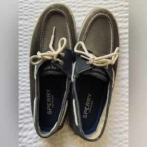 SPERRY DECK/BOAT Mens shoes 11.5 , New Without Box&Tag , Salt Wash Brown/Blue